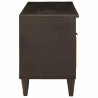 Szafka pod telewizor z szufladą Czarny i złoto 100 x 33 x 46 cm