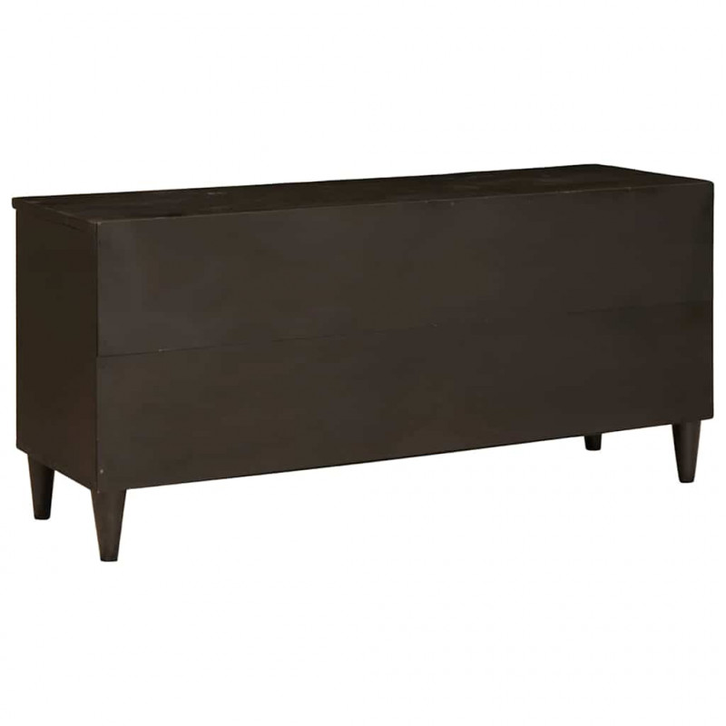Szafka pod telewizor z szufladą Czarny i złoto 100 x 33 x 46 cm