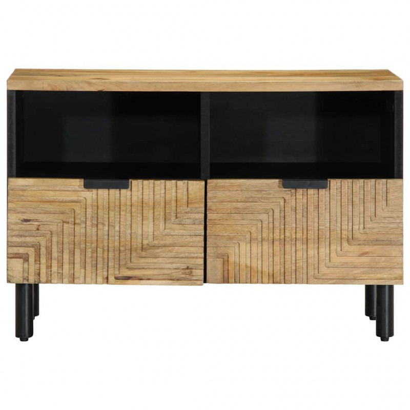 Szafka RTV Brązowa 70x33x46 cm Drewno lite Mango