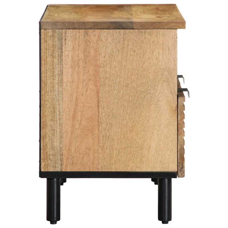 Szafka RTV Brązowa 70x33x46 cm Drewno lite Mango