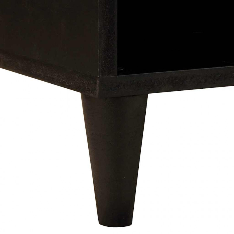 Szafka pod telewizor z szufladą Czarny i złoto 100 x 33 x 46 cm