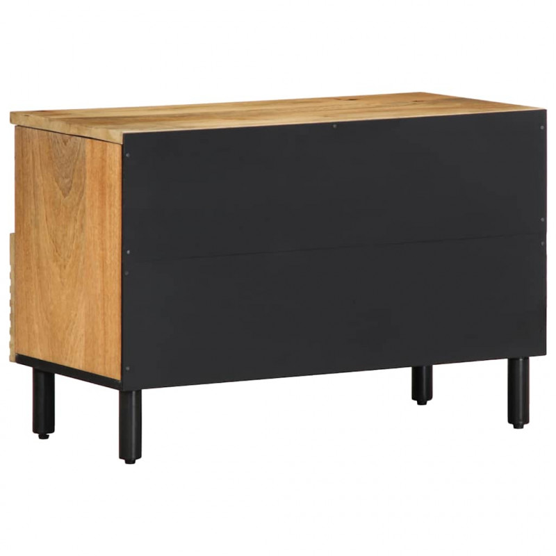 Szafka RTV Brązowa 70x33x46 cm Drewno lite Mango