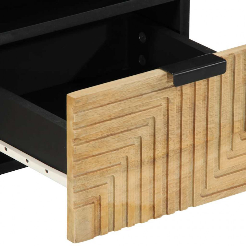 Szafka RTV Brązowa 70x33x46 cm Drewno lite Mango