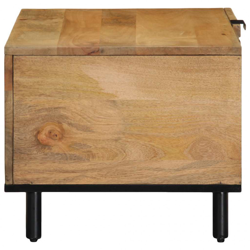 Stolik kawowy Brązowy 80x50x40 cm Drewno lite Mango