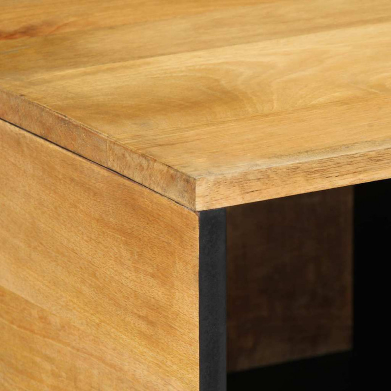 Stolik kawowy Brązowy 80x50x40 cm Drewno lite Mango