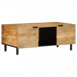 Stolik kawowy Brązowy 100x54x40 cm Drewno lite Mango