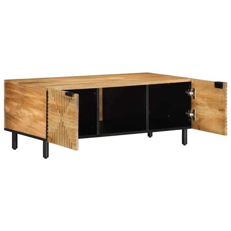 Stolik kawowy Brązowy 100x54x40 cm Drewno lite Mango