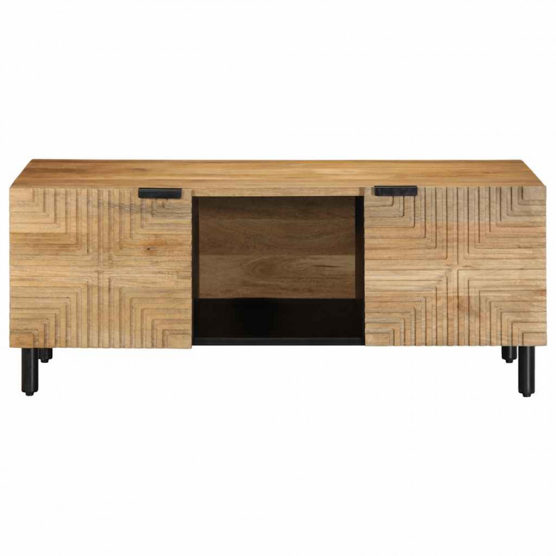Stolik kawowy Brązowy 100x54x40 cm Drewno lite Mango