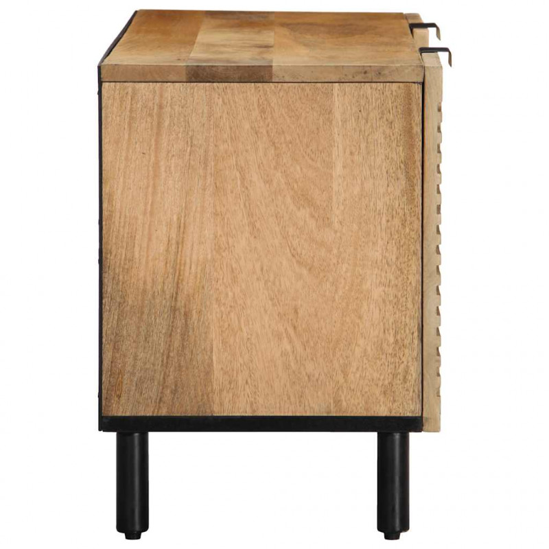 Szafka RTV Brązowa 105x33x46 cm Drewno lite Mango