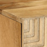 Szafka RTV Brązowa 105x33x46 cm Drewno lite Mango