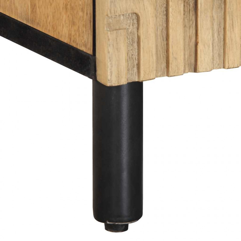 Szafka RTV Brązowa 105x33x46 cm Drewno lite Mango