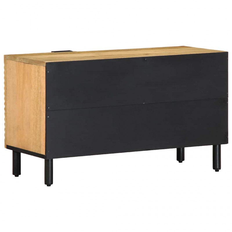 Szafka RTV Brązowa 80x31,5x46 cm Drewno lite Mango