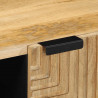 Szafka RTV Brązowa 80x31,5x46 cm Drewno lite Mango