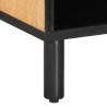Szafka RTV Brązowa 80x31,5x46 cm Drewno lite Mango