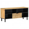 Szafka RTV Brązowa 100x33x46 cm Drewno lite Mango