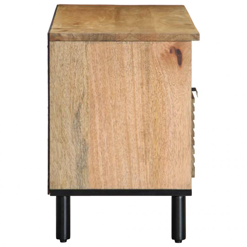 Szafka RTV Brązowa 100x33x46 cm Drewno lite Mango