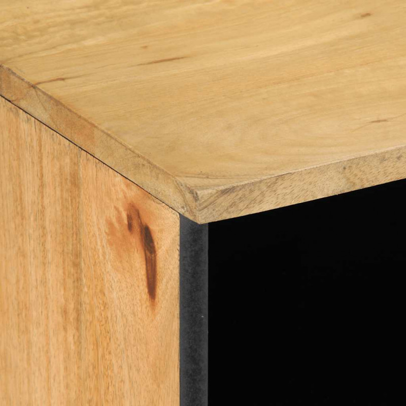 Szafka RTV Brązowa 100x33x46 cm Drewno lite Mango