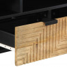 Szafka RTV Brązowa 100x33x46 cm Drewno lite Mango