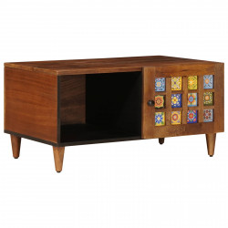 Stolik kawowy Brązowy 80 x 50 x 40 cm Drewno z mango