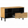 Szafka RTV Brązowa 80x33x46 cm Drewno lite Mango