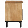 Szafka RTV Brązowa 80x33x46 cm Drewno lite Mango