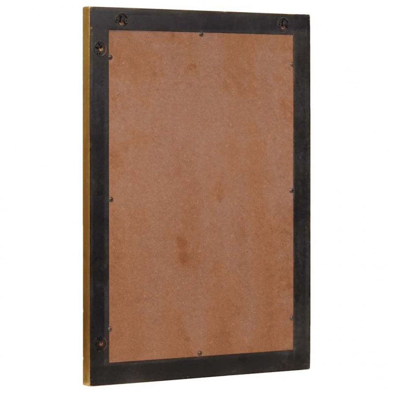 Lustro łazienkowe Z lustrem Czarny i złoto 50 x 2,5 x 70 cm
