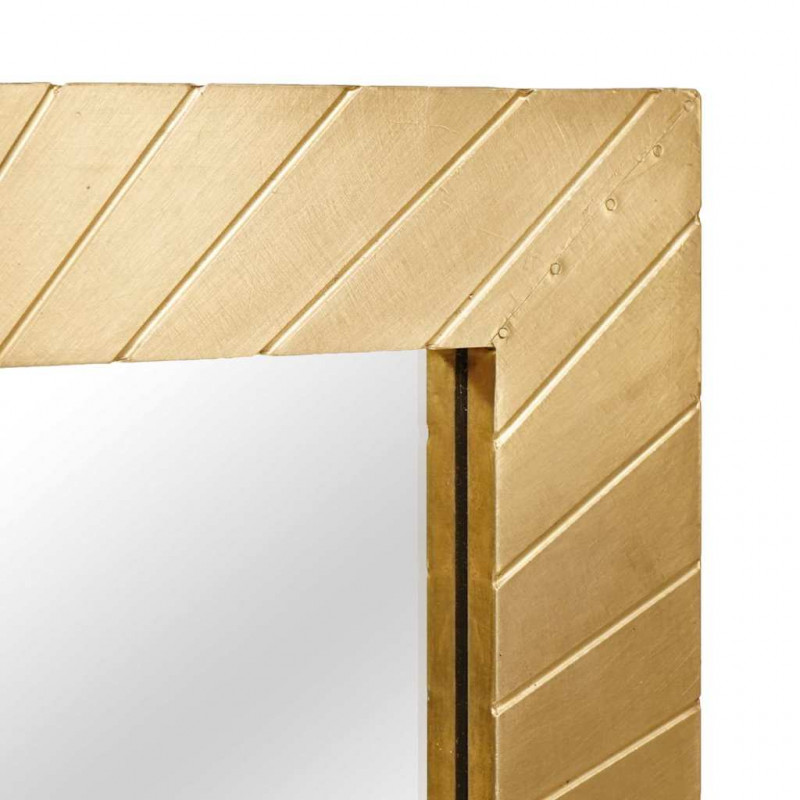 Lustro łazienkowe Z lustrem Czarny i złoto 50 x 2,5 x 70 cm
