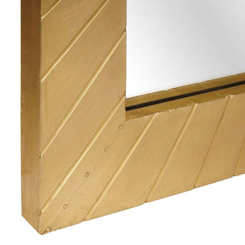 Lustro łazienkowe Z lustrem Czarny i złoto 50 x 2,5 x 70 cm