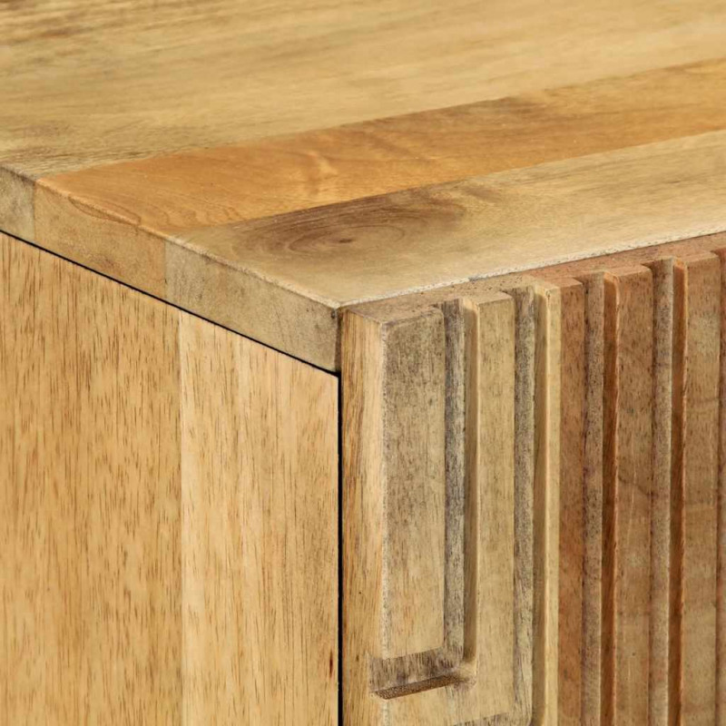 Komoda wysoka Brązowa 60x33x100 cm Drewno lite Mango