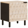 Szafka Nocna 2 pcs Biały 40 x 33 x 46 cm Drewno z mango
