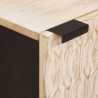 Szafka Nocna 2 pcs Biały 40 x 33 x 46 cm Drewno z mango
