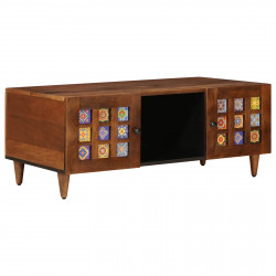 Stolik kawowy Brązowy 100 x 54 x 40 cm Drewno z mango