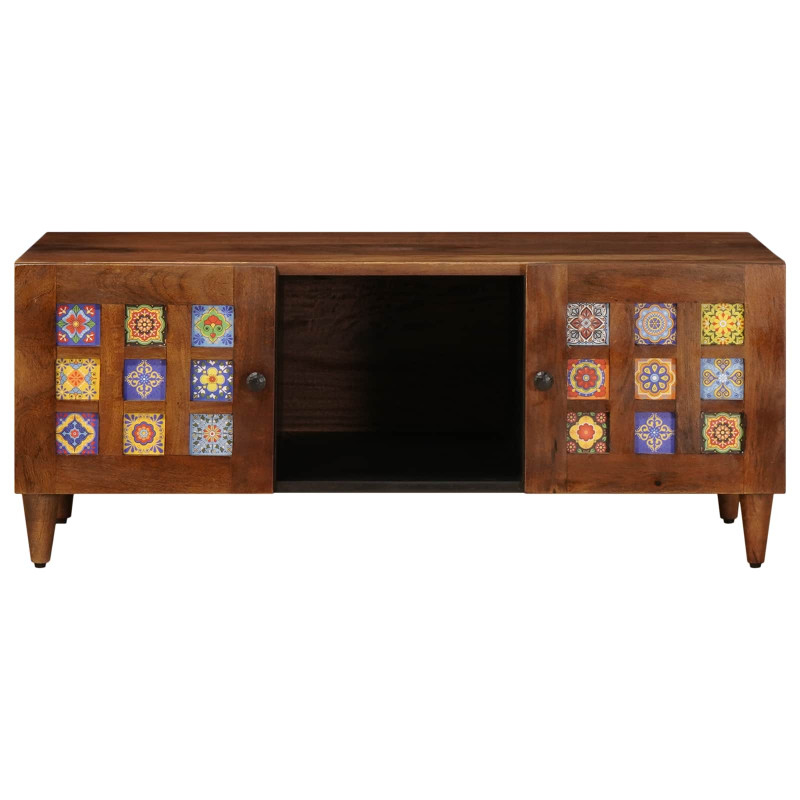 Stolik kawowy Brązowy 100 x 54 x 40 cm Drewno z mango