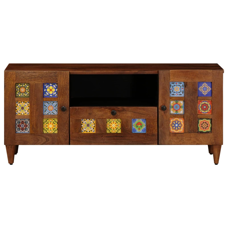 Szafka pod telewizor z szufladą orzech włoski 105 x 33 x 46 cm