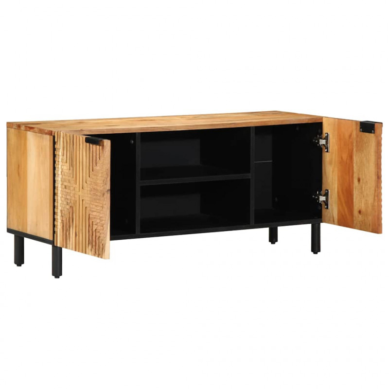 Szafka pod telewizor, 105x33x46 cm, lite drewno akacjowe