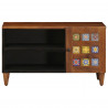 Szafka pod telewizor z drzwiami orzech włoski 80 x 33 x 46 cm