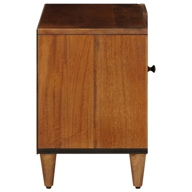 Szafka pod telewizor z drzwiami orzech włoski 80 x 33 x 46 cm