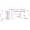 Szafka pod telewizor, 105x33x46 cm, lite drewno akacjowe