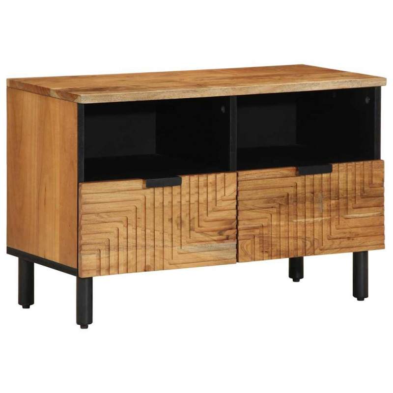 Szafka pod telewizor, 70x33x46 cm, lite drewno akacjowe