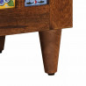 Szafka pod telewizor z drzwiami orzech włoski 80 x 33 x 46 cm