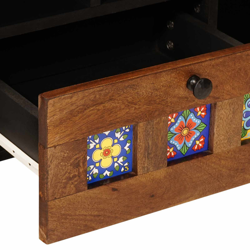 Szafka pod telewizor z szufladą orzech włoski 100 x 33 x 46 cm