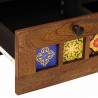 Szafka pod telewizor z szufladą orzech włoski 100 x 33 x 46 cm
