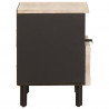 Szafka Nocna 2 pcs Biały 40 x 33 x 46 cm Drewno z mango