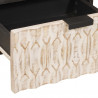 Szafka Nocna 2 pcs Biały 40 x 33 x 46 cm Drewno z mango