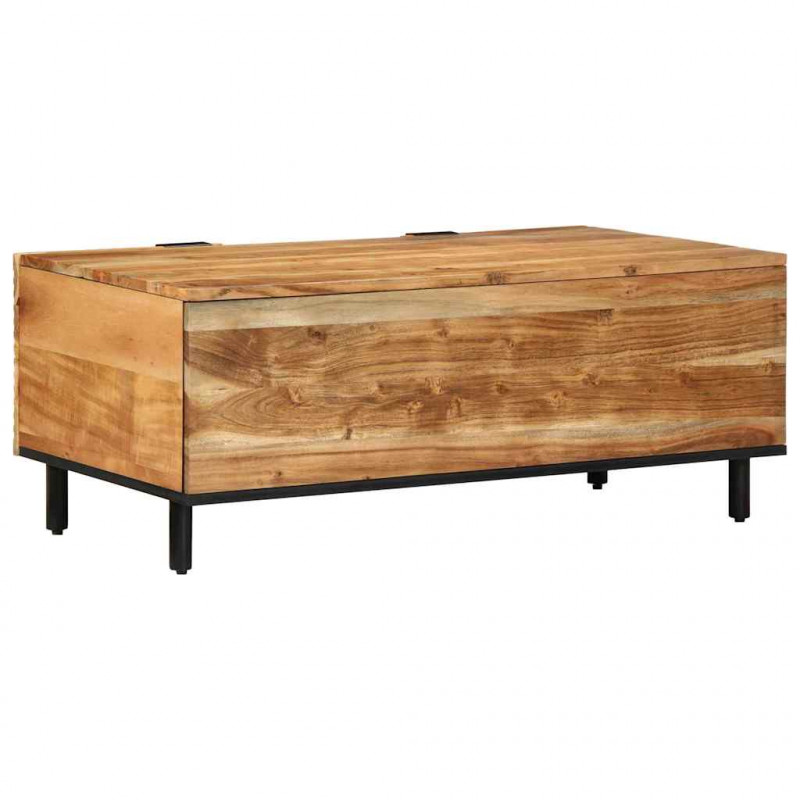 Stolik kawowy Brązowy 100 x 54 x 40 cm Lite drewno akacjowe