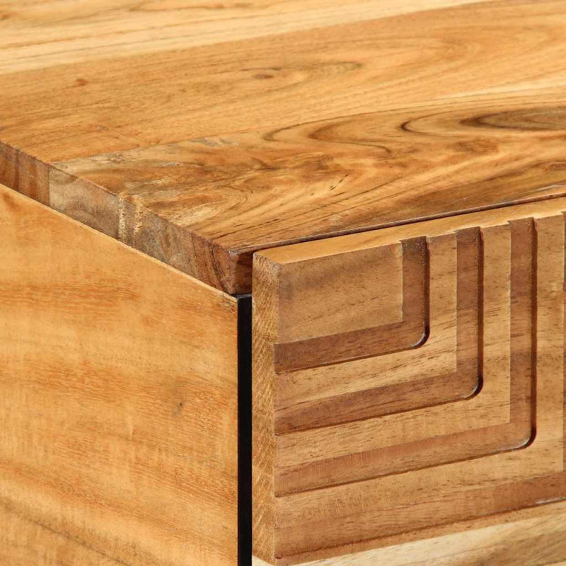 Stolik kawowy Brązowy 100 x 54 x 40 cm Lite drewno akacjowe