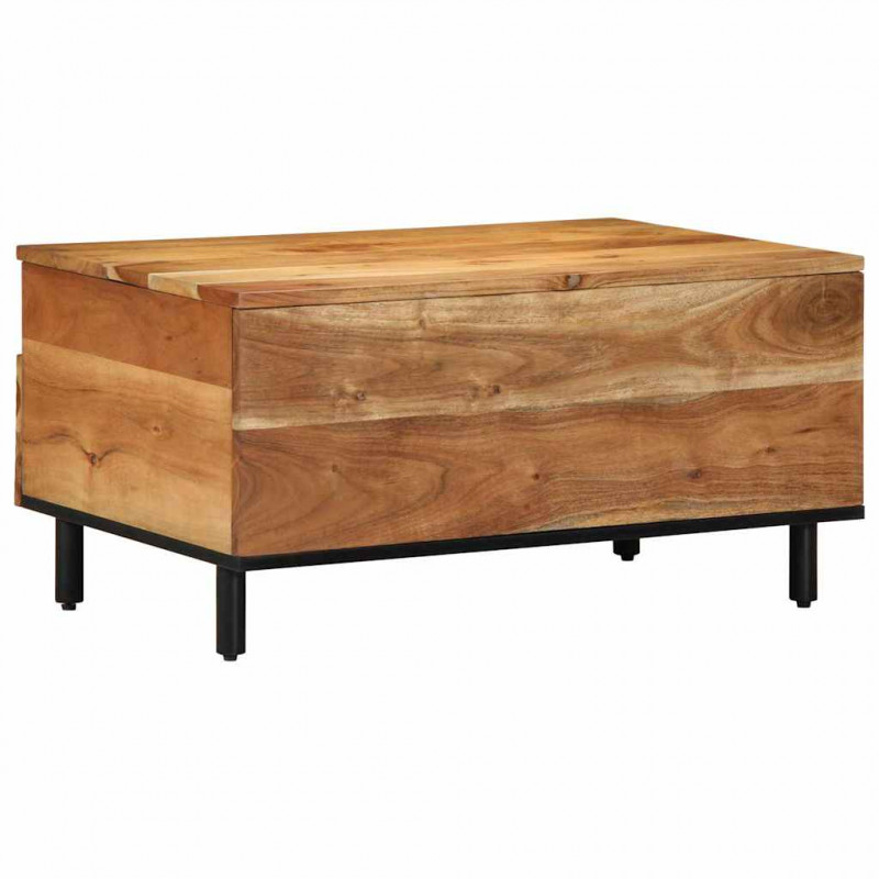 Stolik kawowy Brązowy 80 x 54 x 40 cm Lite drewno akacjowe