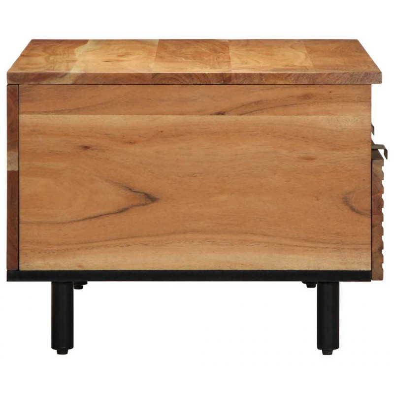 Stolik kawowy Brązowy 80 x 54 x 40 cm Lite drewno akacjowe