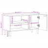 Jednostki telewizyjne Lite Drewno Akacji 80 x 31,5 x 46 cm
