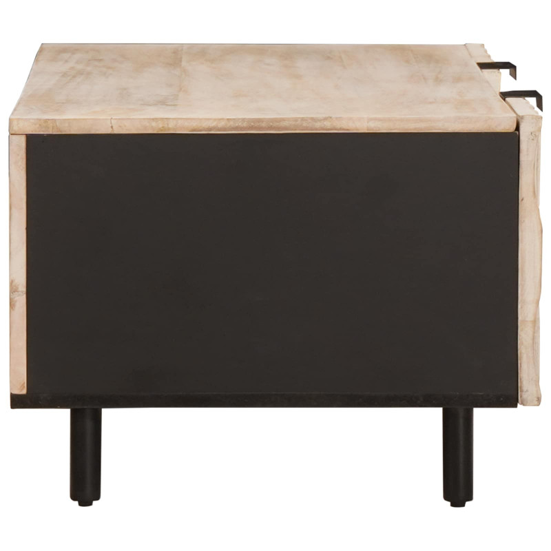 Stolik kawowy Biały 100 x 54 x 40 cm Drewno z mango